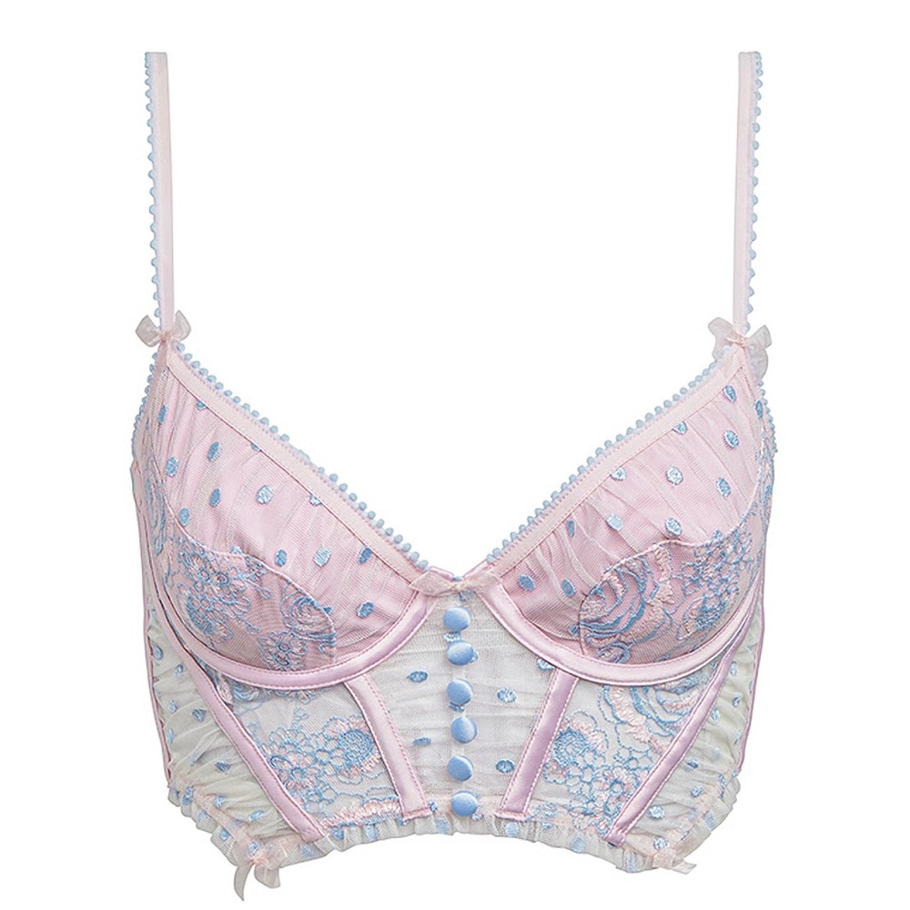 FOR LOVE AND LEMONS foil rose bustier size xl